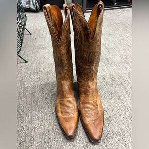 Lucchese Brown Leather Cowboy Boots